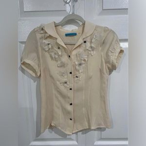 Alice + Olivia silk blouse size S